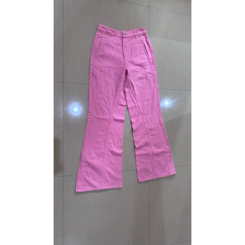 CELANA JEANS ZARA CUTBRAY WARNA PINK