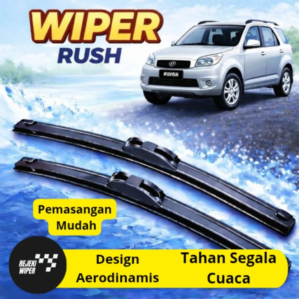 Wiper Rush Aksesoris Wiper Rush Lama Wiper Frameless Depan Rush 2006 – 2016