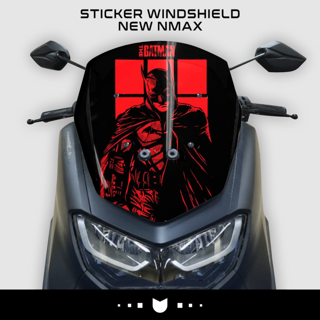 Sticker Windsield Visor Nmax 155 New Batman Stiker Setiker Striker Striping Lis Visor Kaca Depan Nma