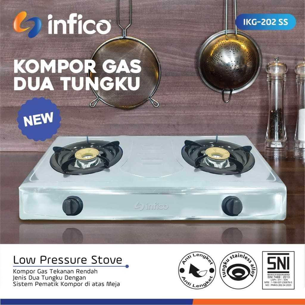 INFICO / NIKO NK777 / VITARA / HACHIDA / NGY Kompor Gas 2 Tungku