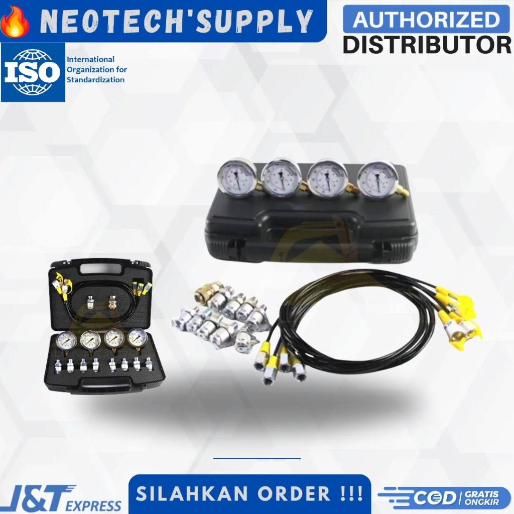 Excavator Hydraulic Pressure Gauge Bentlix Hidrolic Tester Hidrolik