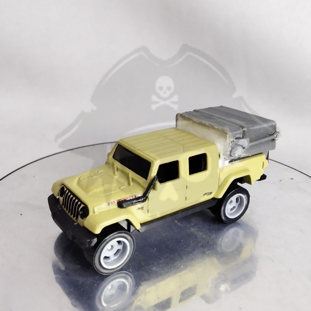DIECAST HOTWHEELS CUSTOM 20 JEEP GLADIATOR, HOTWHEELS CUSTOM BAN KARET