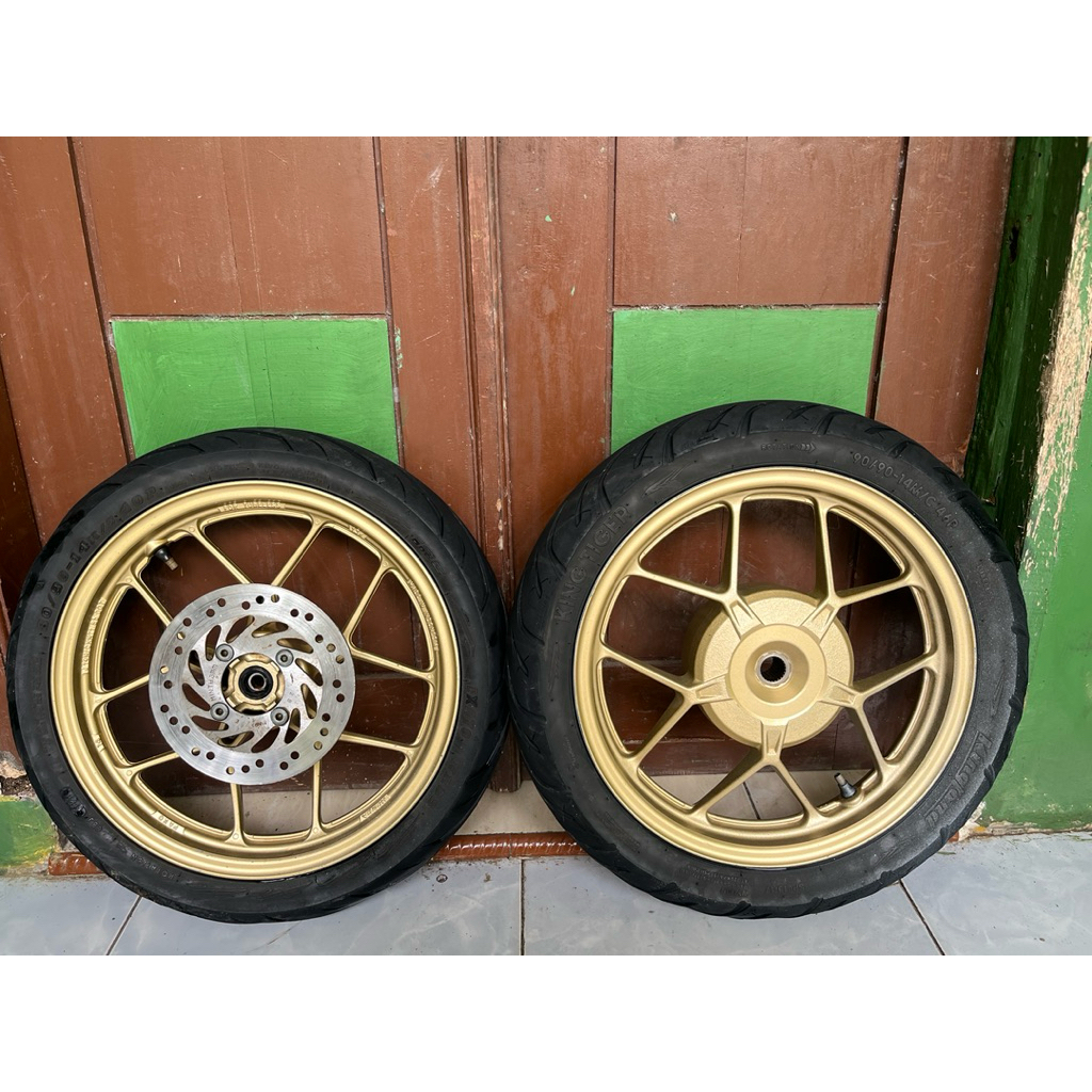 Velk/Velg Vario 125/150 Led Old Warna Gold Original Copotan Honda Ahm Set Ban