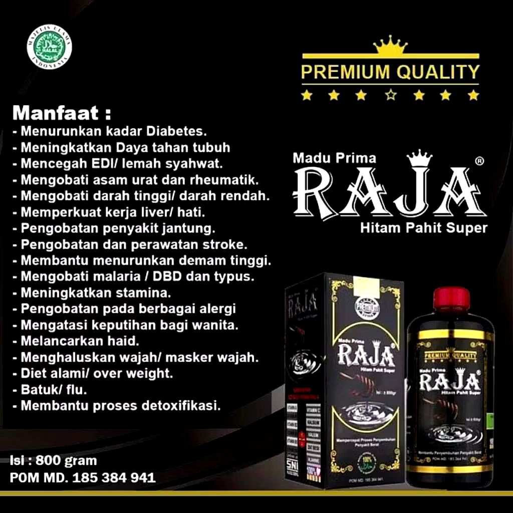 Madu Hitam Pahit RAJA 800 gram Madu Hitam Pahit Super