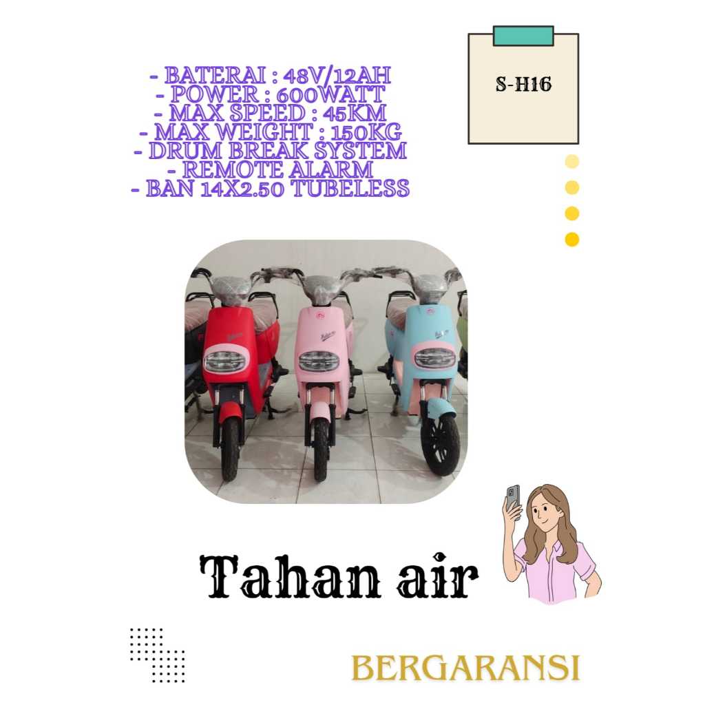 Sepeda Listrik Roda 2 S-H16