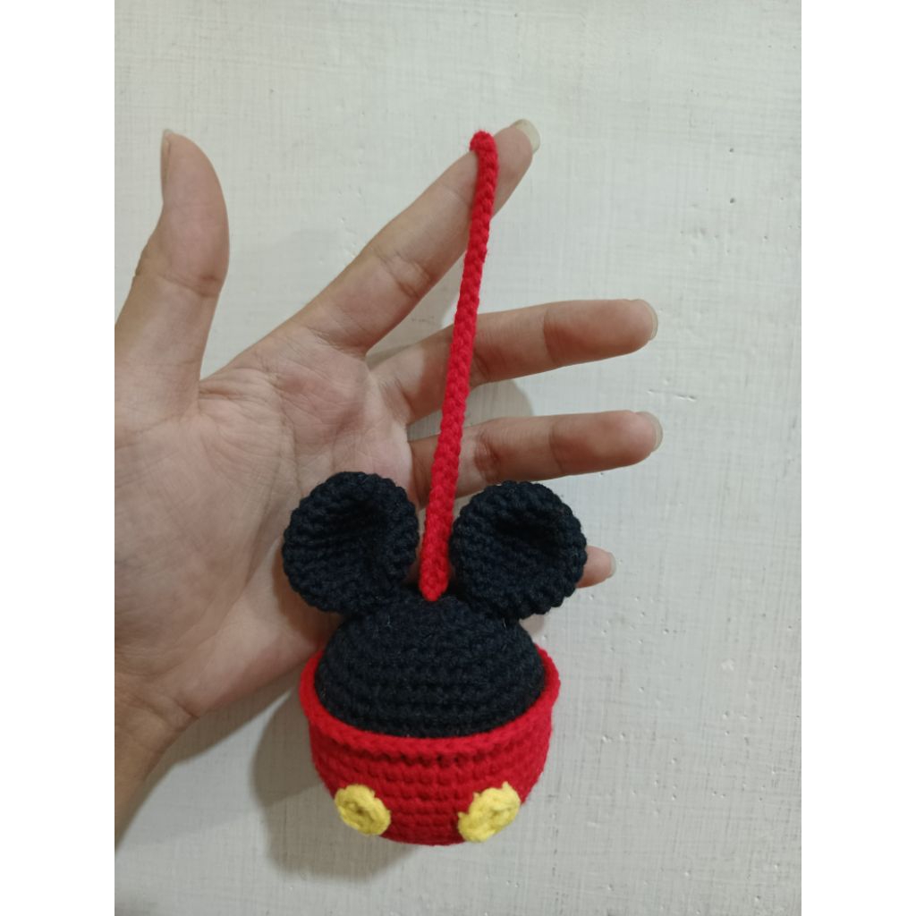GANTUNGAN RAJUT MICKEY BALL
