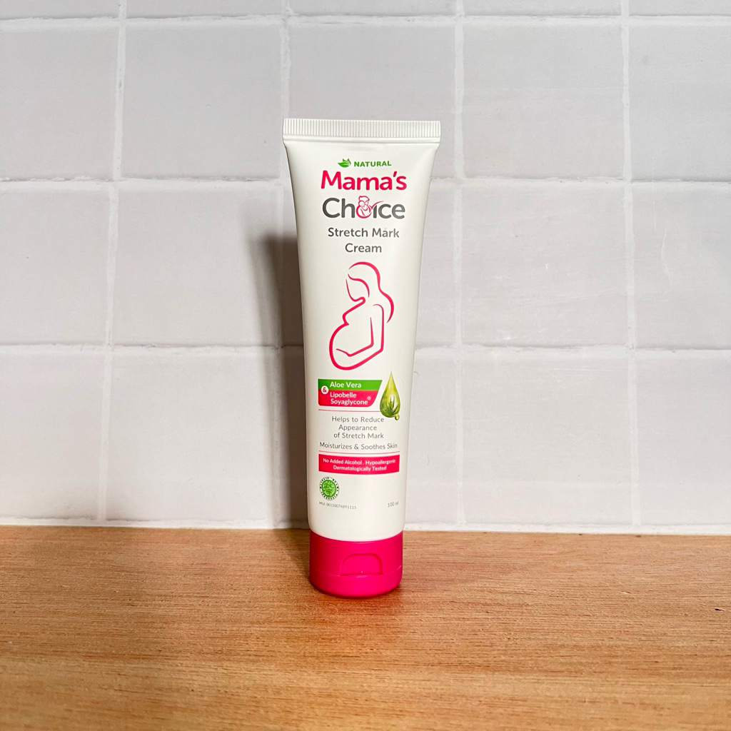 Krim Stretch Mark Mama’s Choice - Aman untuk Ibu Hamil & Menyusui, Melembapkan dan Mengurangi Gatal