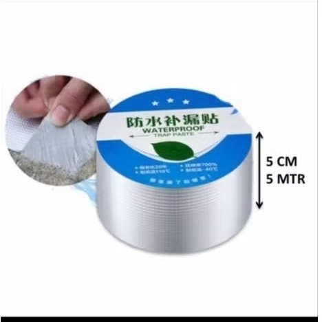 Lakban Aluminium Foil Tape Isolasi Waterproof Atap Kolam Anti Bocor
