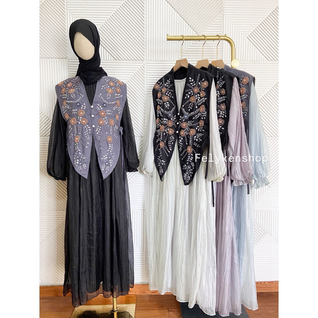 Kaftan Dress Gamis Lebaran Vr 101