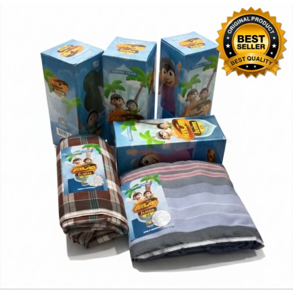 Sarung Atlas Junior/Sarung Anak Atlas Junior/ Sarung Motif Anak Atlas