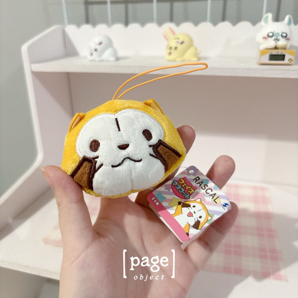 Rascal Fox Head/ Rascal TIger Bunny - Plush Doll Boneka Keyring Ganci Keychain