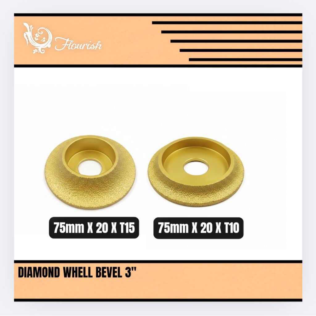 Flourish Bevel Pinggul Granite Keramik Marmer Poles Pinggul Granit