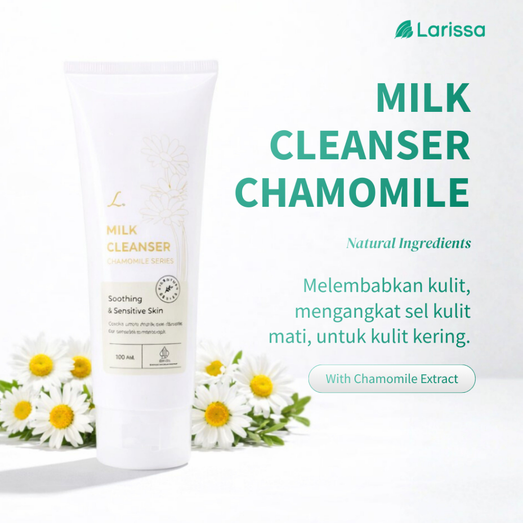 Milk Cleanser Chamomile / Susu Pembersih Chamomile / Pembersih Wajah Kulit Wajah Kering Sensitif