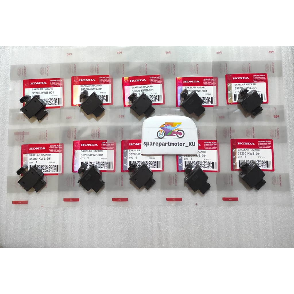 ( Paket Grosir Isi 10 ) Tombol Hazard KWB Beat Fi Blade 110 Revo Absolute Saklar Lampu Sen