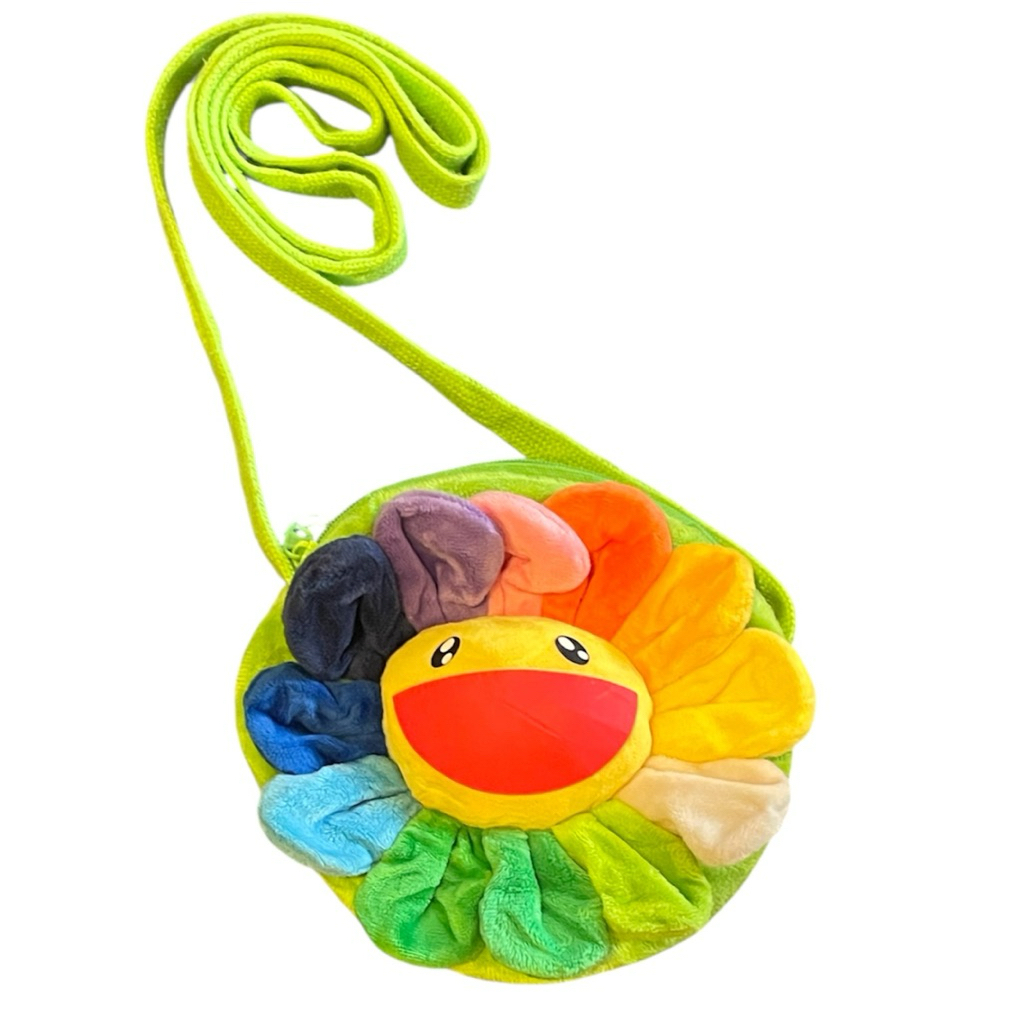Limited Rare Takashi Murakami Flower Sling Bag Crossbody Plushie