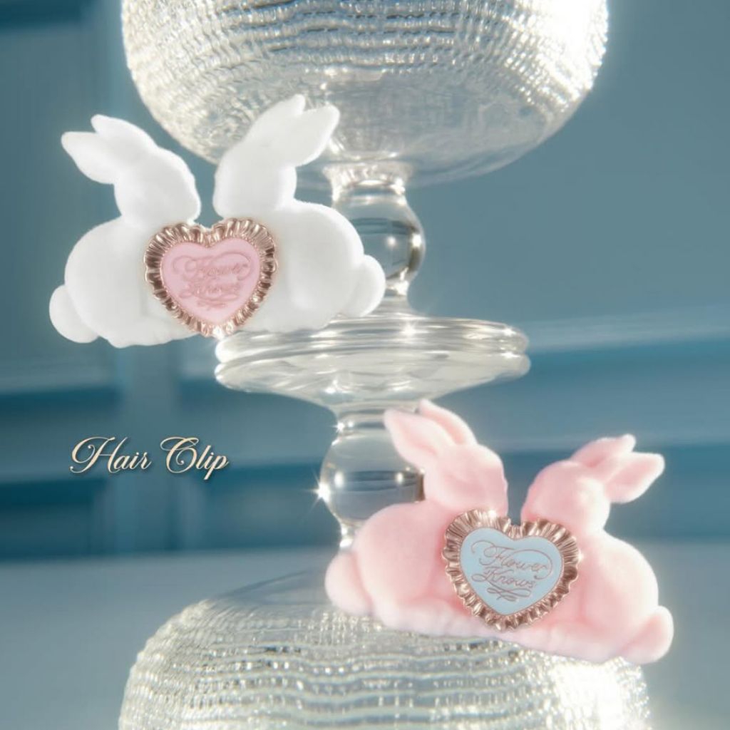 QSB | Flower Knows Bunny Garden Hair Clip | Jepit Rambut | Hair Pin | Beauty Make Up | Kosmetik | Co