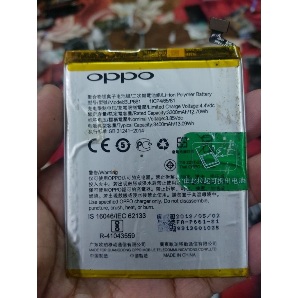 Batrei Ori Copotan Oppo F7
