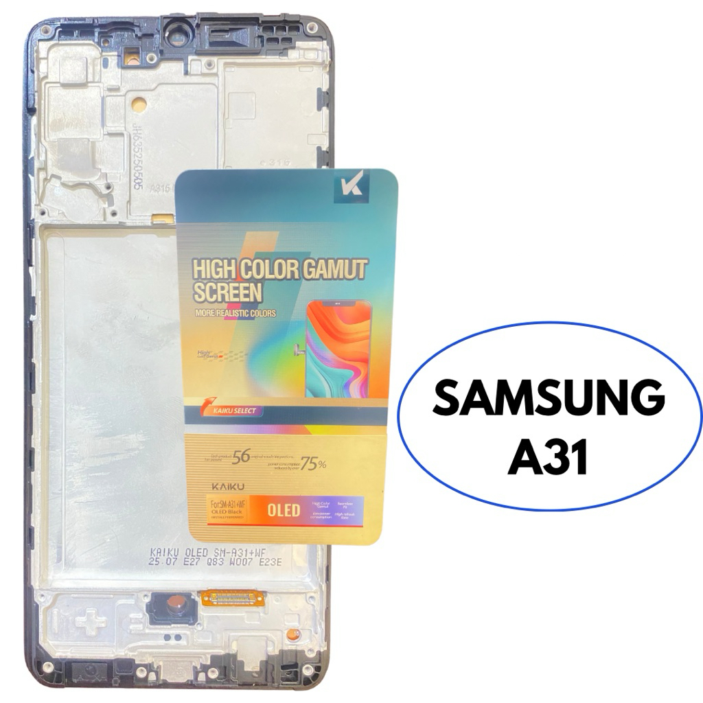 LCD ORIGINAL SAMSUNG A31 FULLSET BLACK