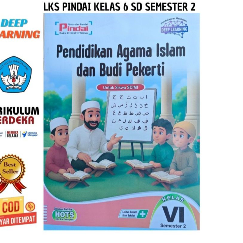 Lks Pindai Pendidikan Agama Islam Kelas 6 SD/MI Smt 2 Kurmer   Murah