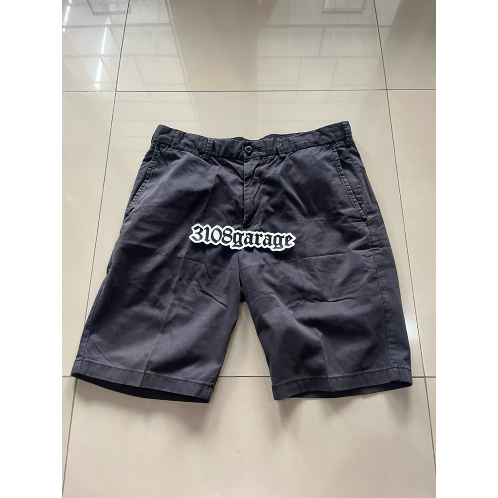 Celana pendek pants mens pria casual uniqlo chino shorts sz M used second rileks short