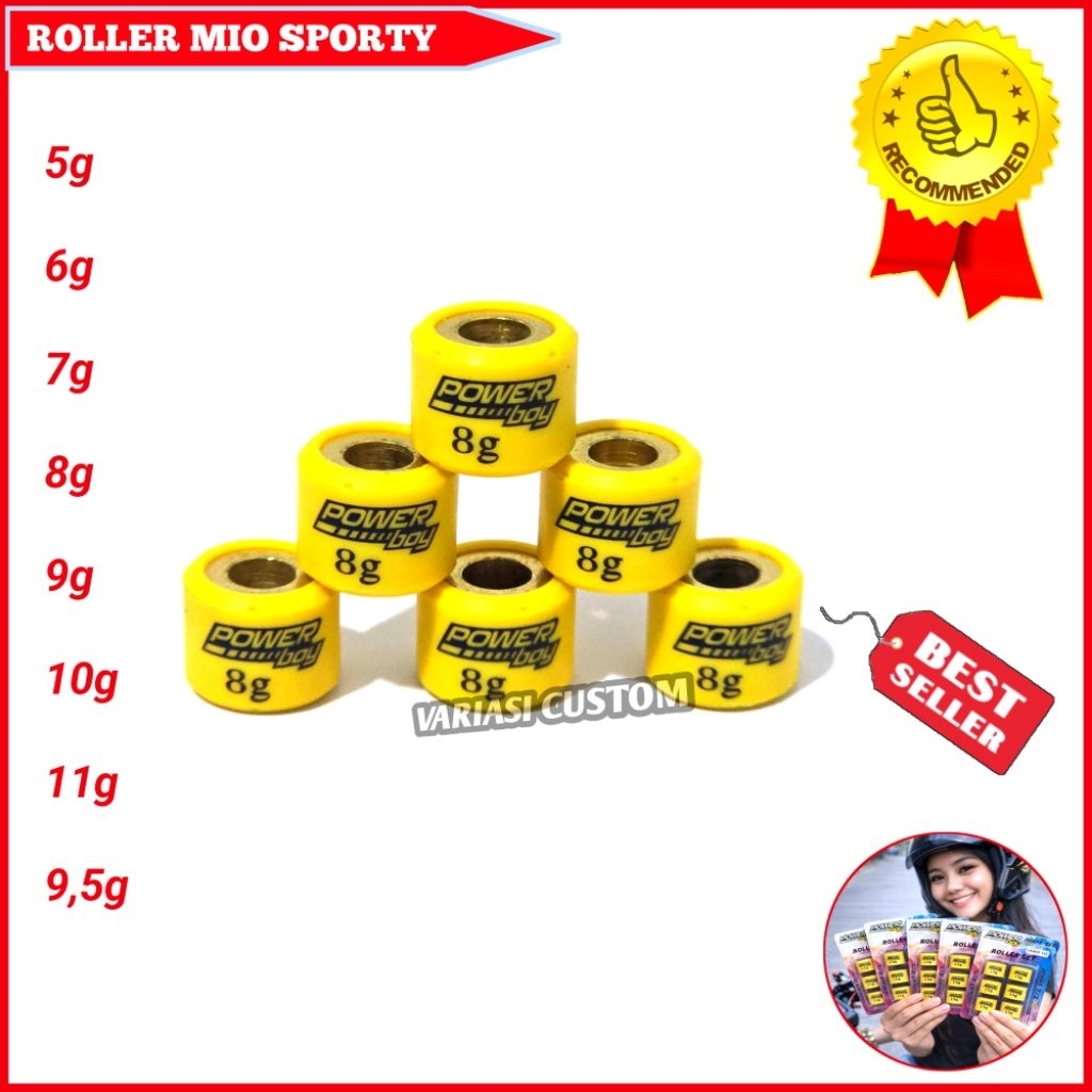 Roller Mio Sporty Smile J Soul GT Xride Fino Nouvo 7gram 8gram 9gram 10gram 11gram Sepeda Motor Terb