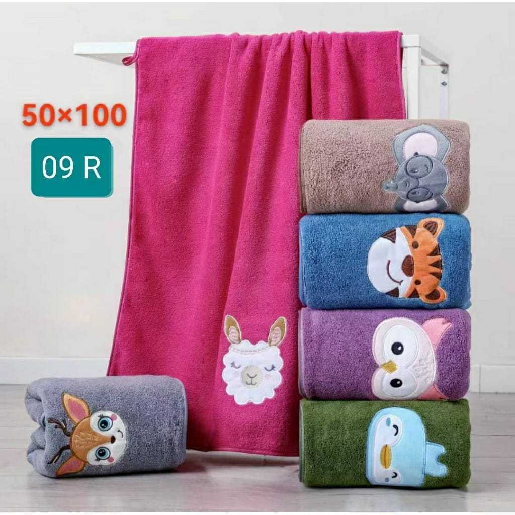 Handuk Mandi Bulu Baby Doll Import (50cm x 100cm) / Handuk Mandi Import