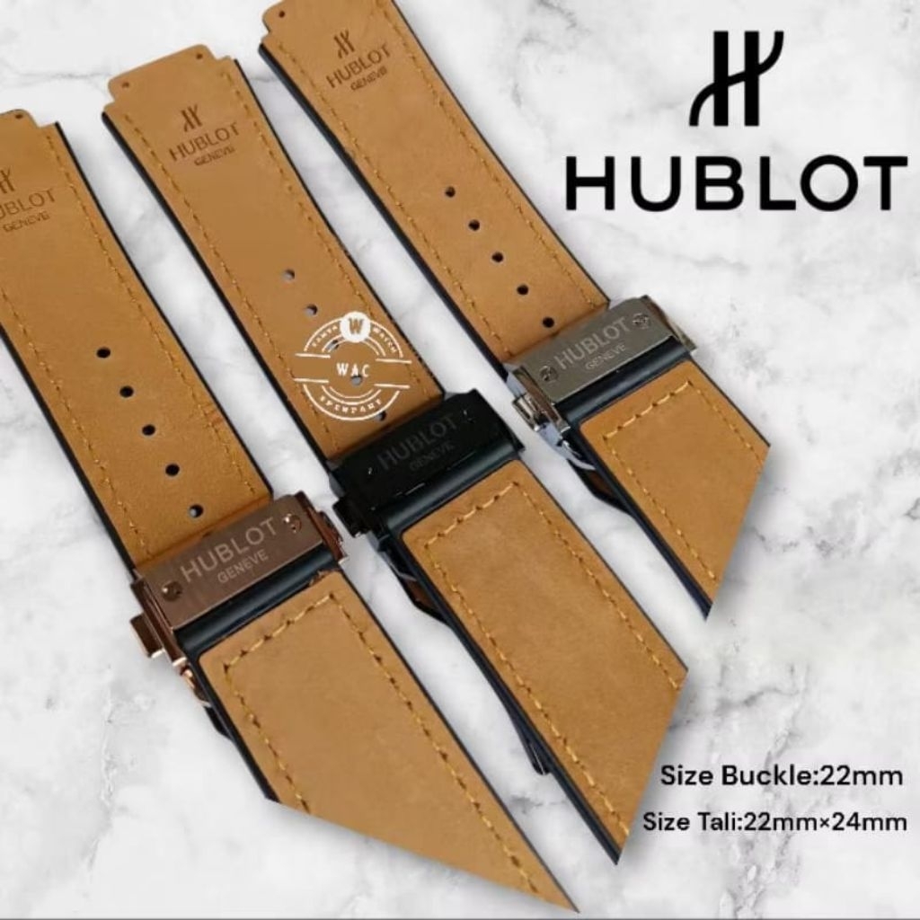Tali Jam Kulit Hublot Geneve Strap Jam Hublot Size 22mm×24mm
