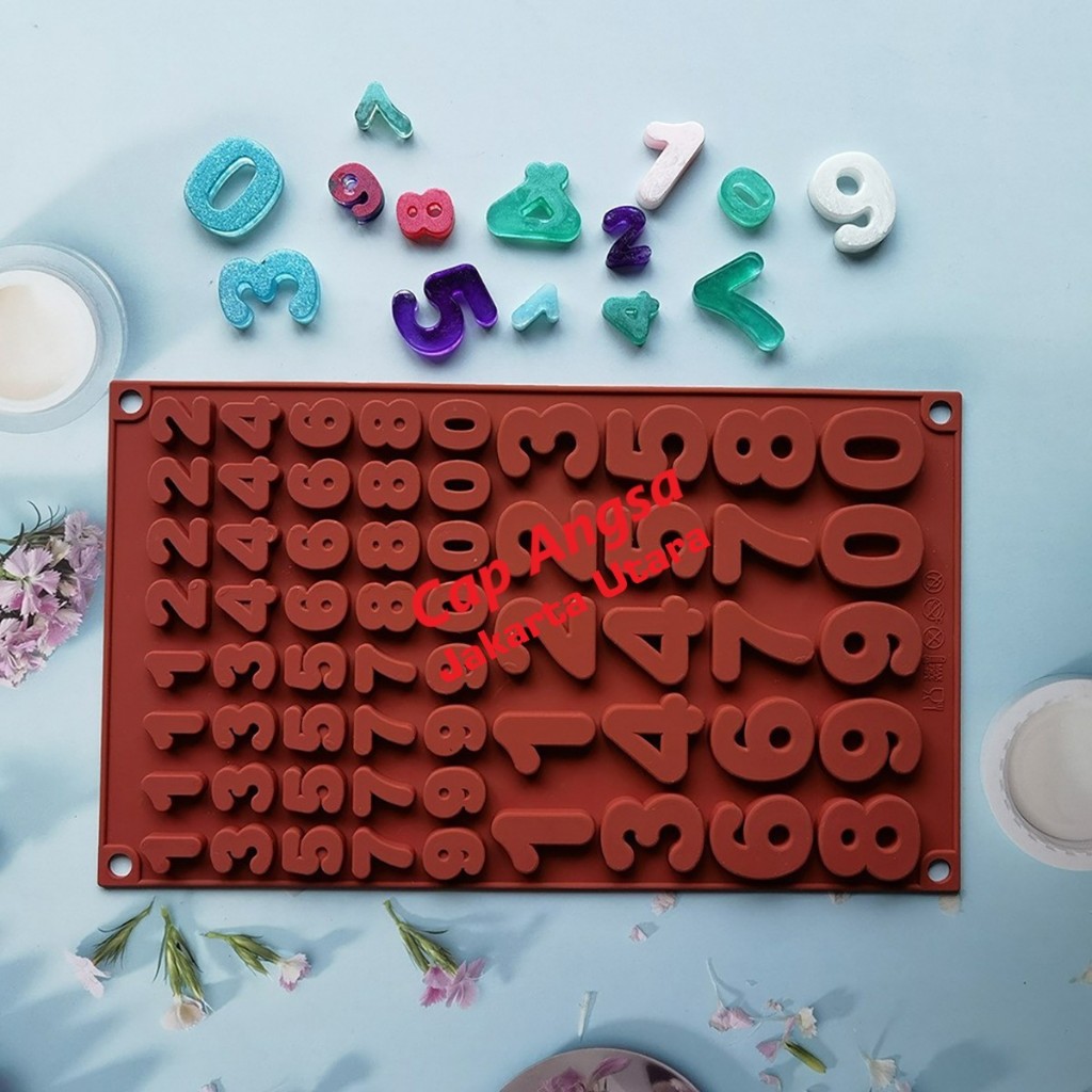 [CAPANGSA_01] Cetakan Huruf Double A-Z dan Simbol Silikon 29.3x17.2cm | Cetakan Alphabet Fondant Cok