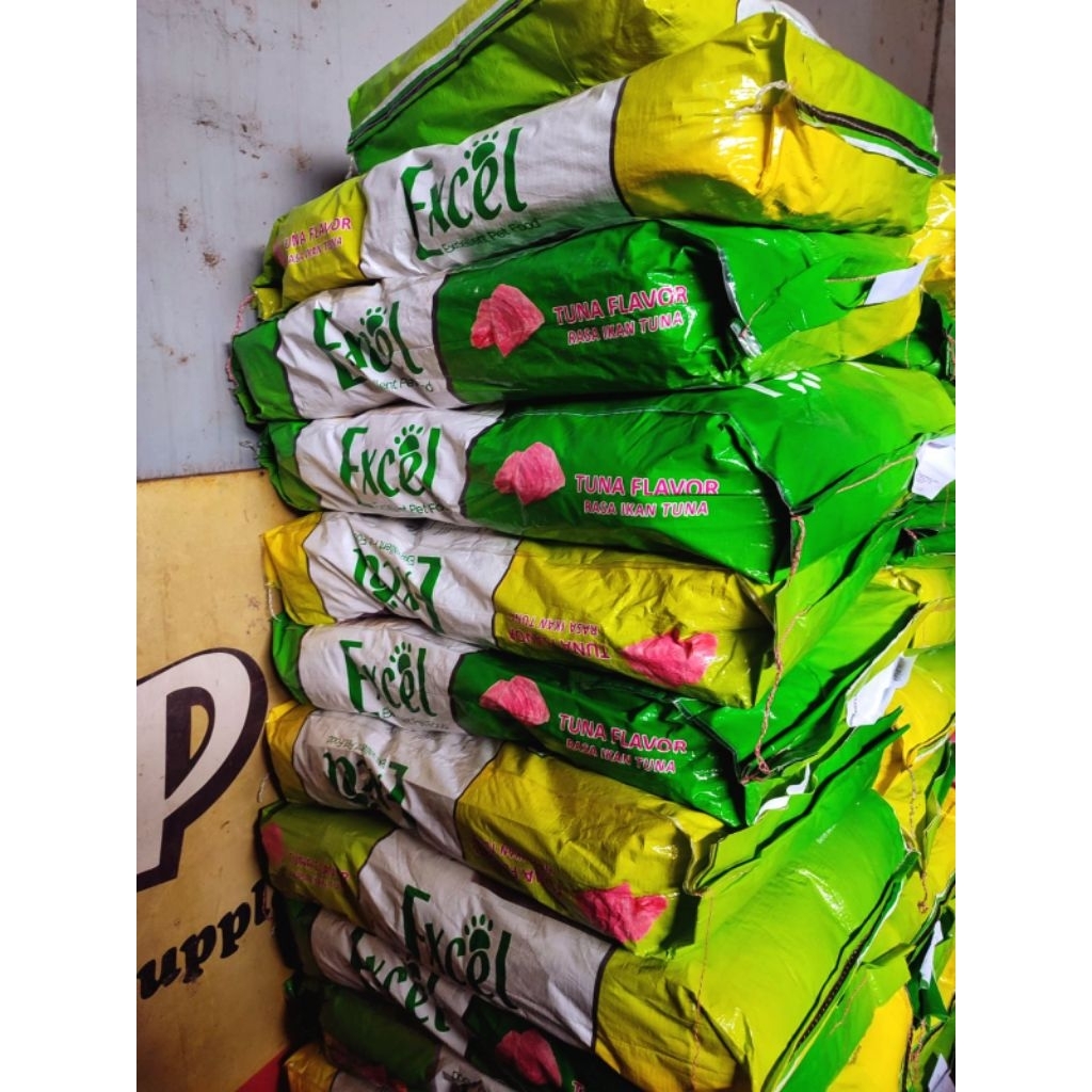 Exsel Makanan Kucing Dewasa Tuna Flavor 20kg Karungan
