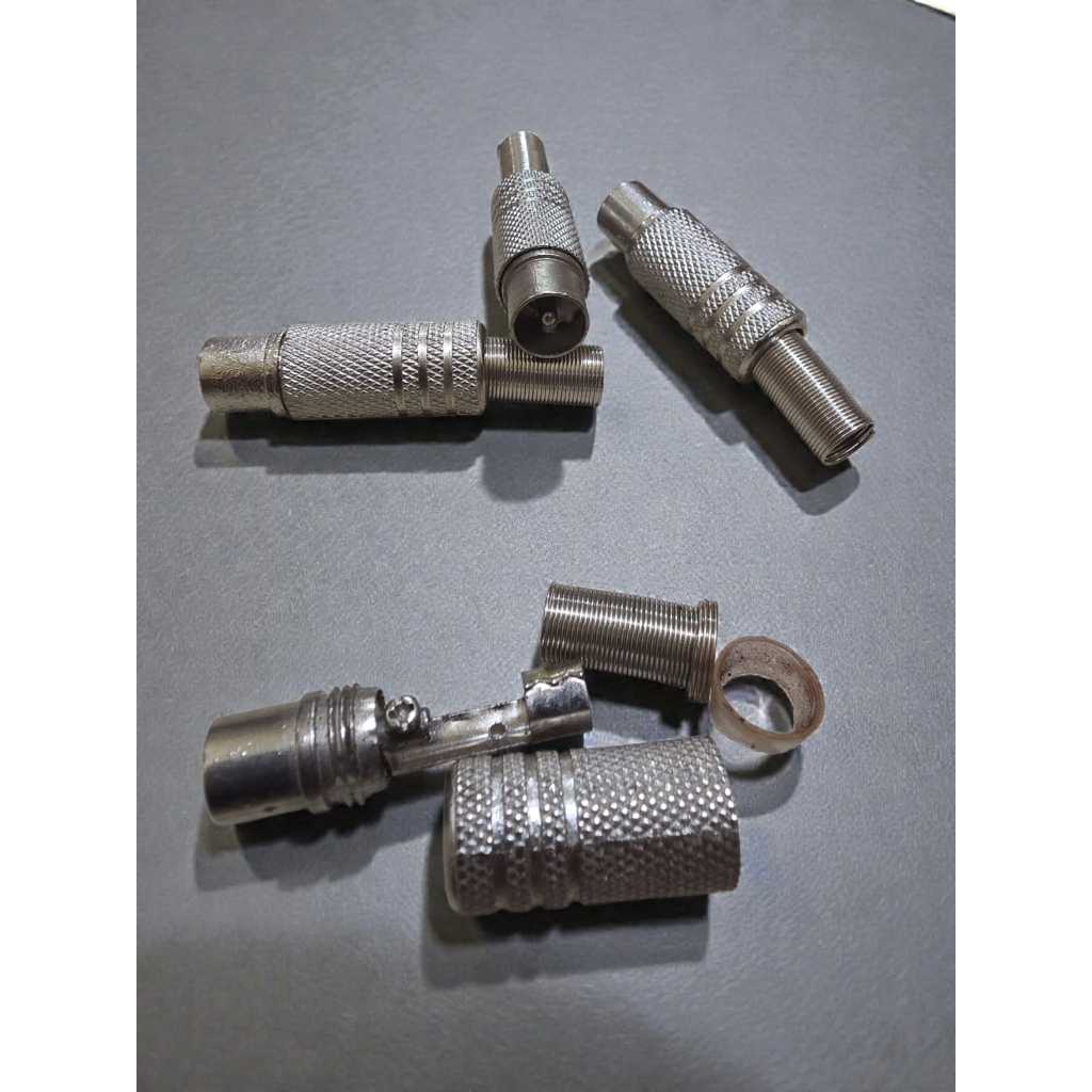 TERMURAH Jack Antena Jeck Antena Jek Antena TV BESI FEMALE Bahan Besi