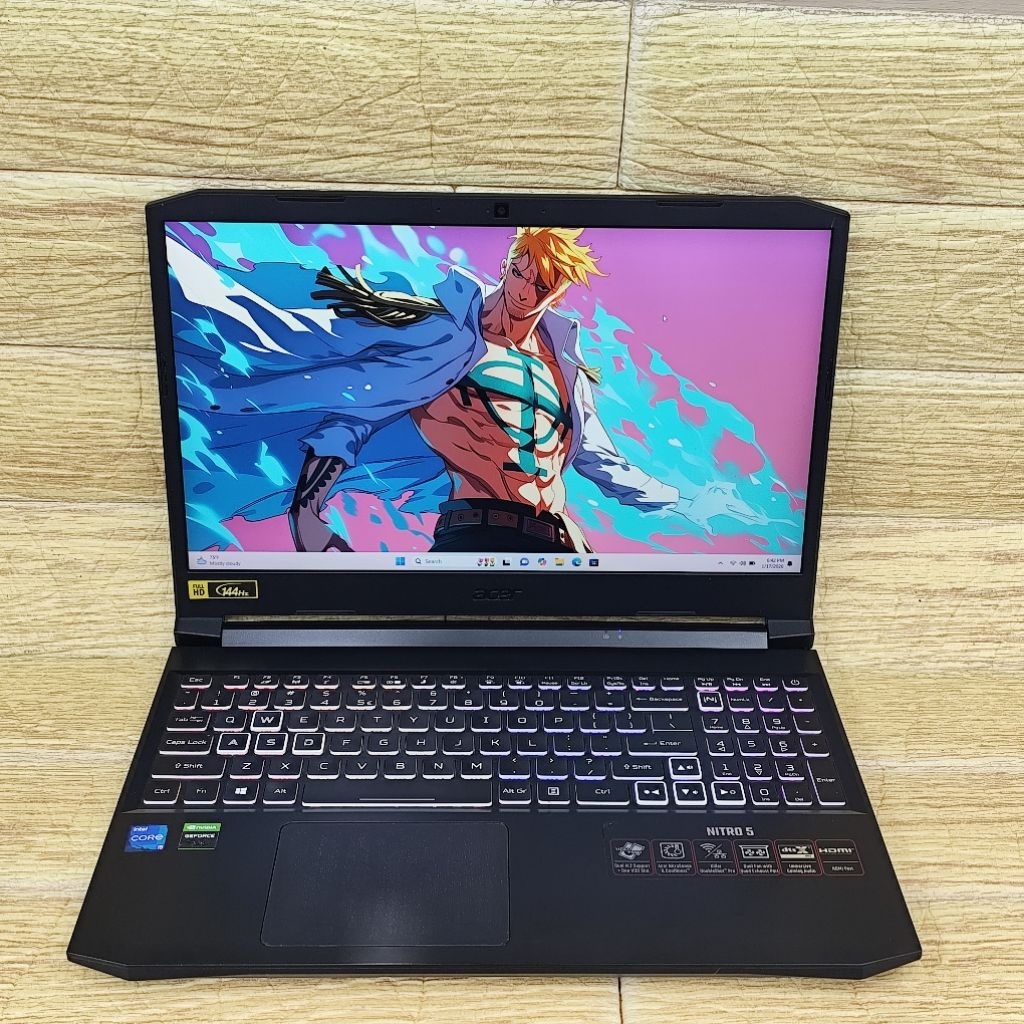 Laptop 2nd ACER NITRO 5 AN515-57 GM Core I5-11400H RAM 8GB SSD 512GB RTX 3050