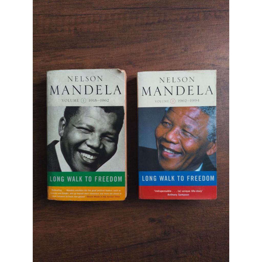 The Autobiography of Nelson Mandela Long Walk to Freedom two volumes