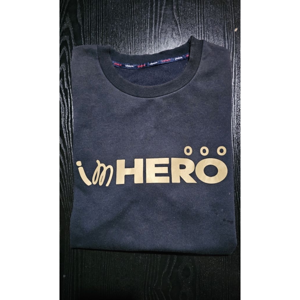 Sweatshirt Crewneck Unirex Im Hero Navy L