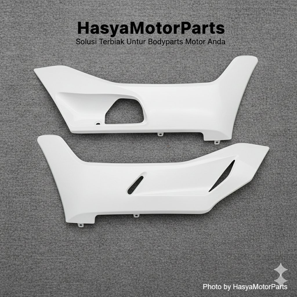 Body Halus Cover Dek Sayap Bawah Kanan Kiri PCX 150 K97 2018-2020 Warna Putih Mutiara Kualitas Spare