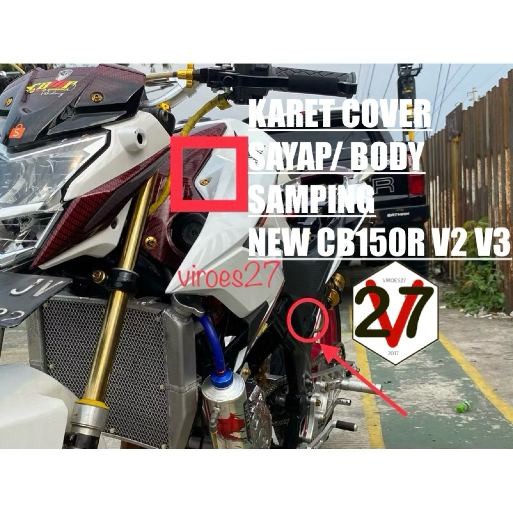 Karet Body Sayap Atas & Cover aki NEW CB150R