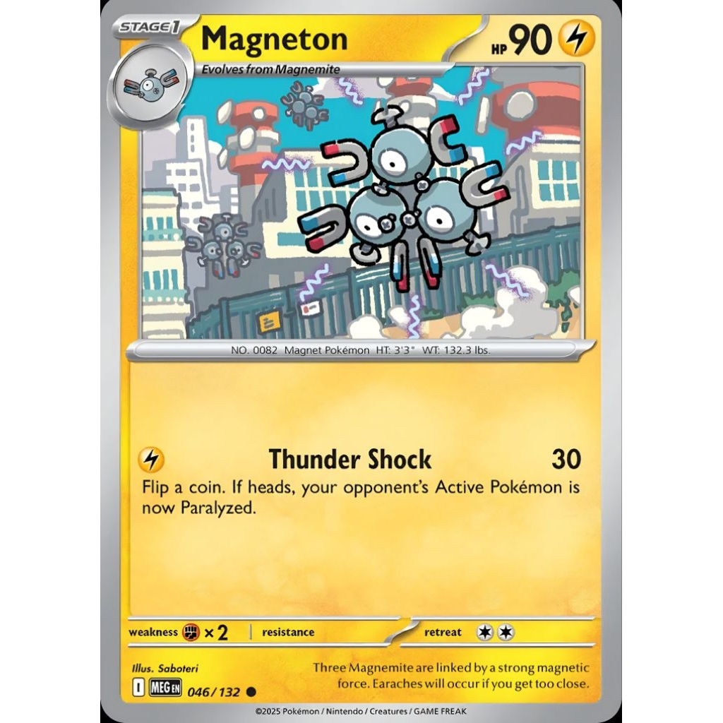 Tcg Pokemon Magneton Common Meg