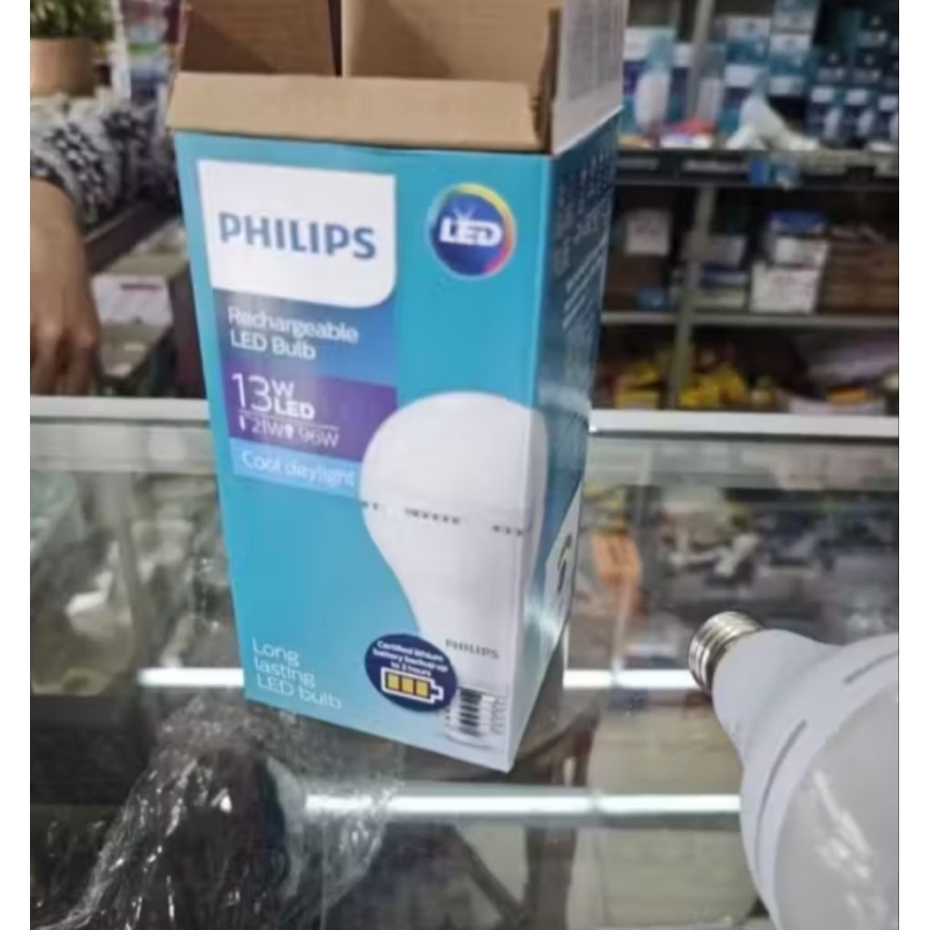 Lampu LED Philips emergency / magic ac dc 13w 13 watt tetap nyala walau mati lampu