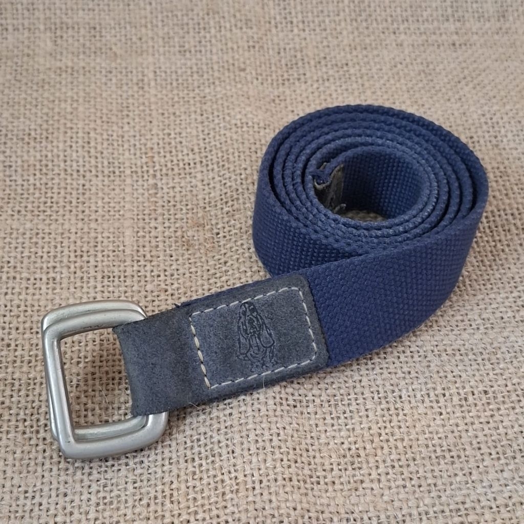 Ikat Pinggang HushPuppies Sabuk HushPuppies Biru Bahab Canvas