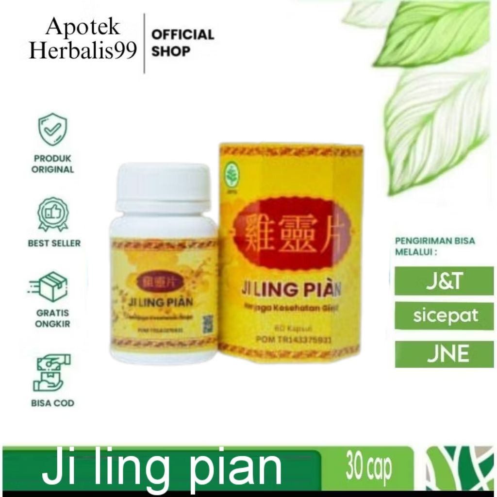Ji Ling Pian Asli Original Herbal Bpom