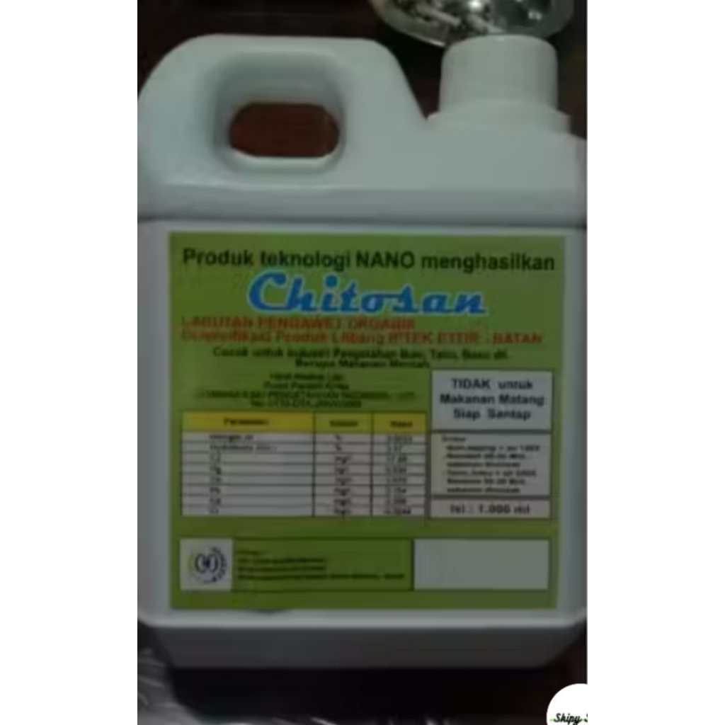 chitosan ph 12, pengawet organik