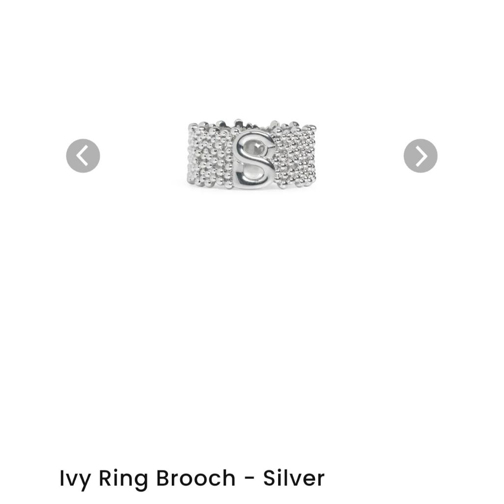 ring hijab ivy silver buttonscarves original