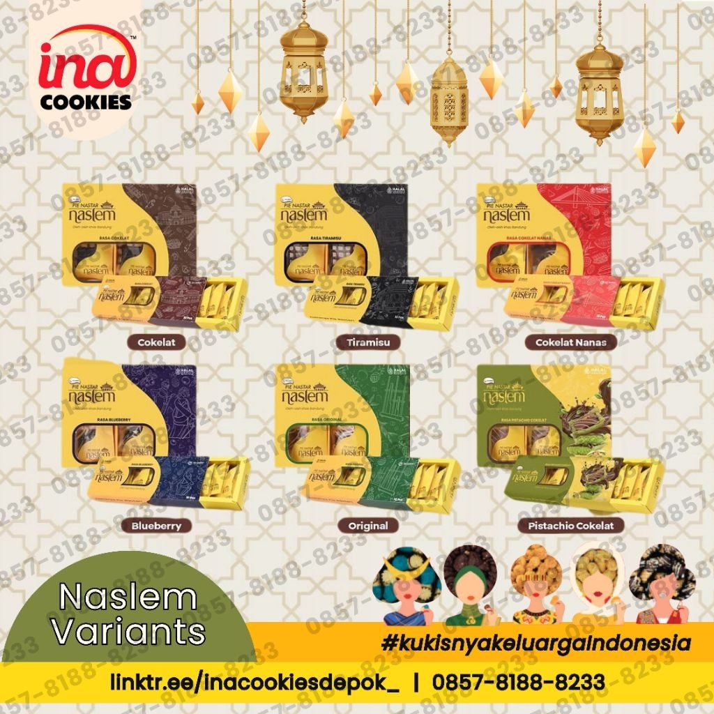 Ina Cookies Pie Nastar Lembang Series Isi 6 dan 10