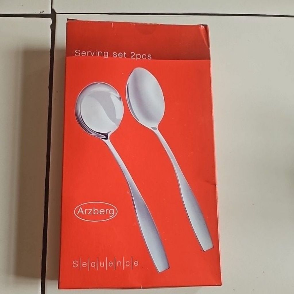 Sendok Sayur Arzberg set 2 pcs stainless bagus
