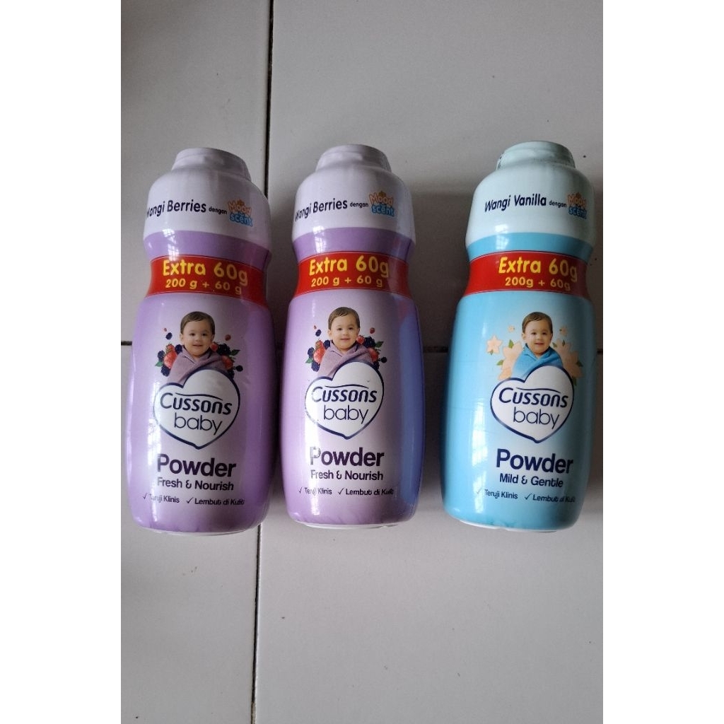 Cussons Baby Powder All Variant - Bedak Bayi Wangi Sakura Berries Vanilla