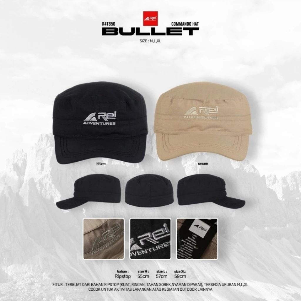 TOPI AREI COMMANDO HAT BULLET