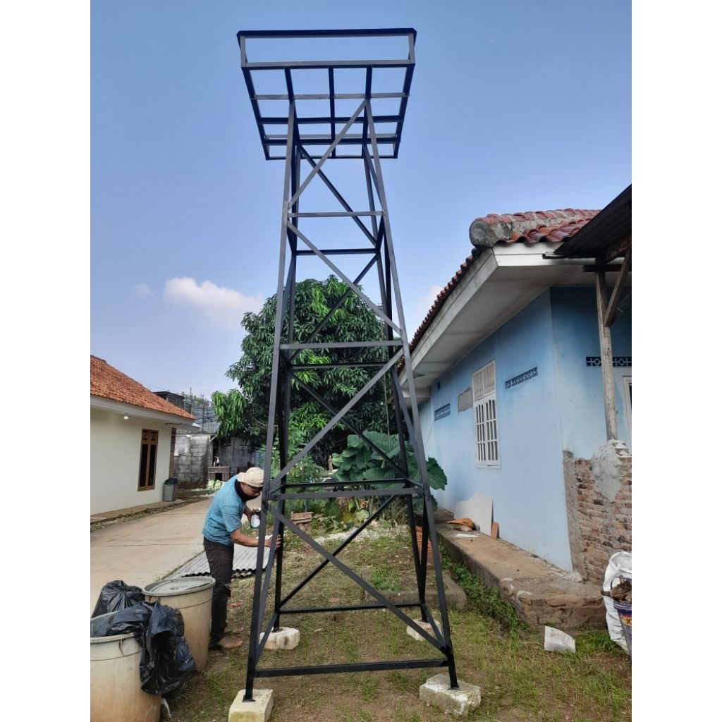 menara torn air tinggi 3meter untuk torn 1000liter