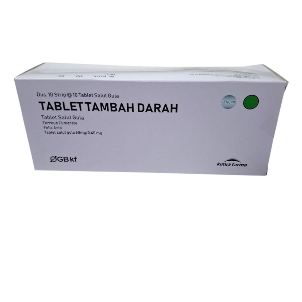 tablet tambah darah box 100 tablet kimia farma