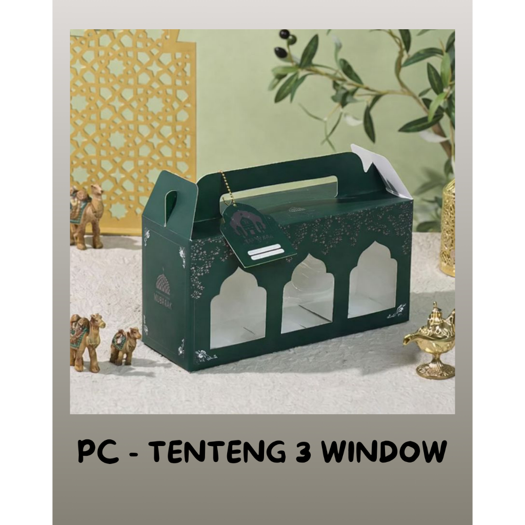Box Hampers TENTENG 3 WINDOW PC | Kardus | Kotak Hampers | Tempat | Dus Idul Fitri Hampers