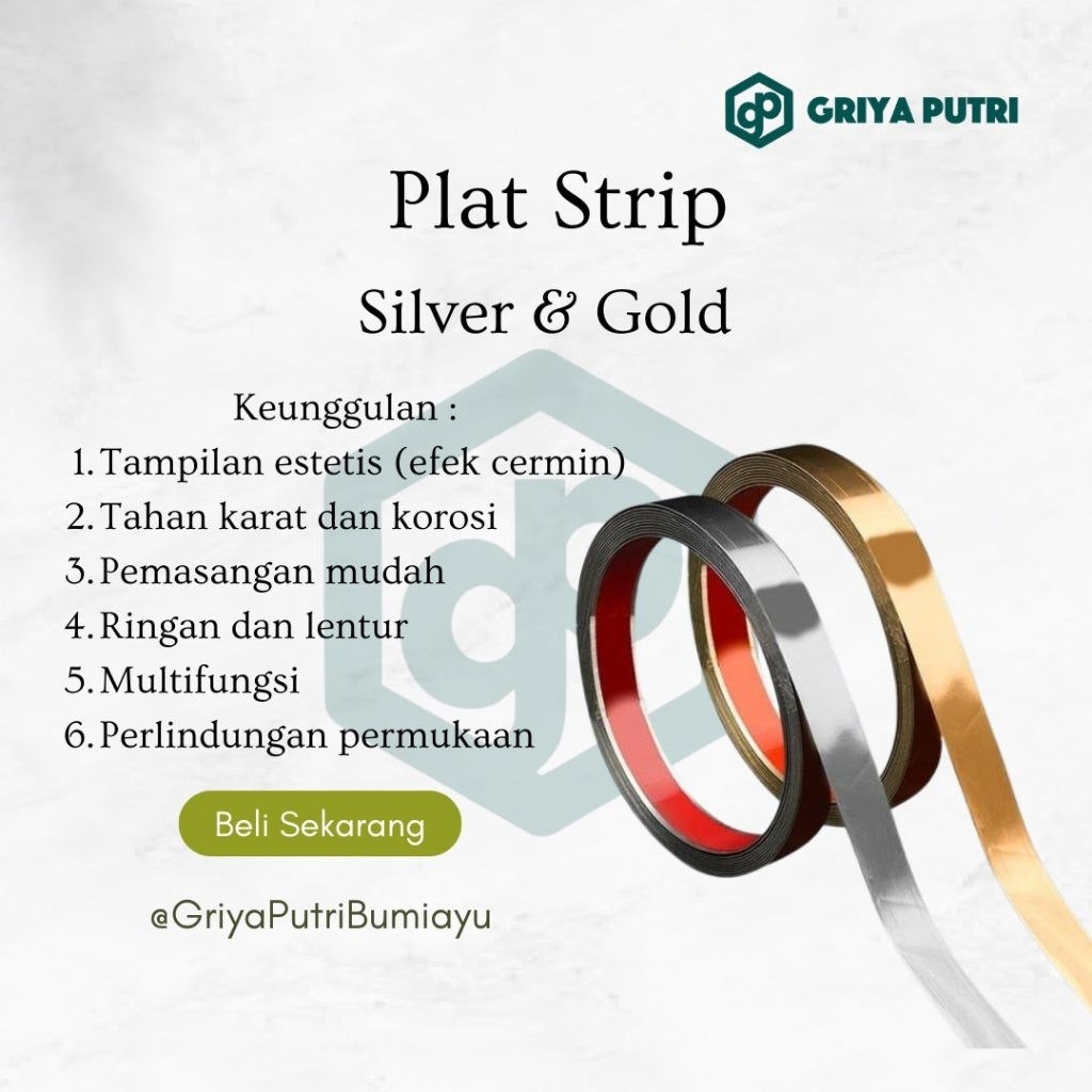 PLAT STRIP SILVER & GOLD