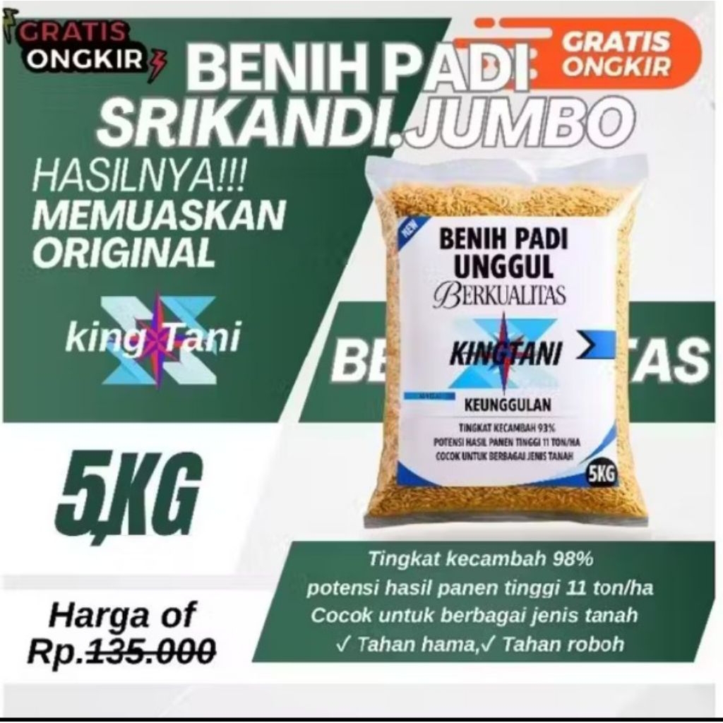 Benih padi Srikandi Jumbo 5 KG